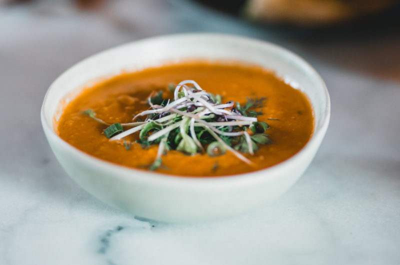 Lentil curry soup