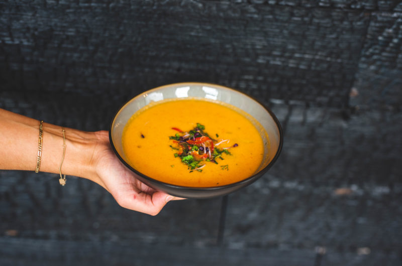 Spicy pumpkin soup