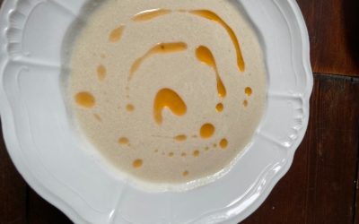 Spicy gazpacho from asparagus