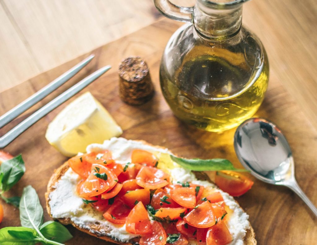 Olive oil antipasti mix