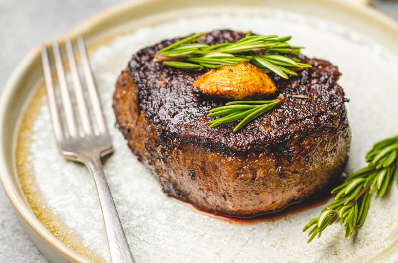 Steak with Café de Paris butter sauce